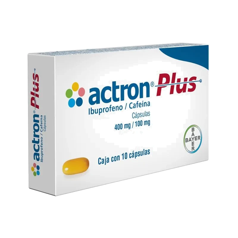 Actron Plus 400 mg/100 mg · cápsulas — Medicamentos